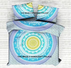 Indian Ombre Mandala Queen Donna Duvet Quilt Bedding With 2 PC Pillow Cover Set - Picture 1 of 3