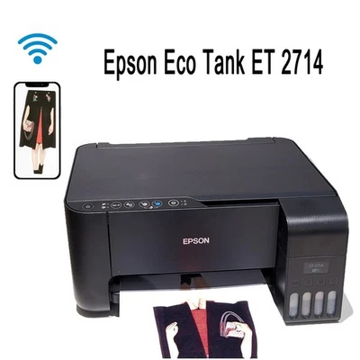 Stampante Epson Eco Tank ET 2714 WiFi Multifuzione 15 ppm Con CD Revisionata - Image 1 of 4