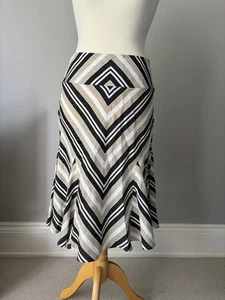 Hobbs Striped Skirt Size 10 - Picture 1 of 4
