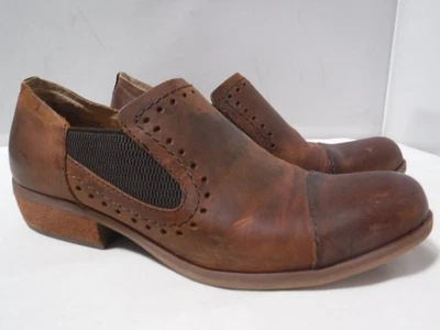 GA2 Kork-Ease Mujer Mocasín Gertrude Talla 7.5 Marrón Gamuza Zapato Chelsea Shootie Foto 1 de 4
