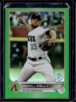 2022 Topps 1st Edition Merrill Kelly Green Foil #23/150 Diamondbacks - Image 1 of 2