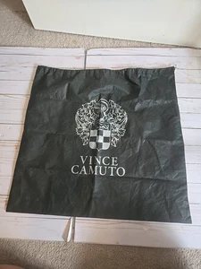 Vince Camuto schwarz/silber Staubbeutel für Handtasche/Stiefeletten 20"x22" ~ Kordelzug - Bild 1 von 2