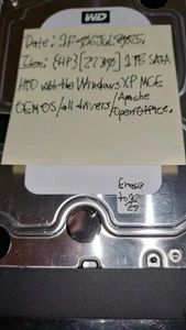 {HP} [Z230] 1TB SATA HDD with the Windows XP MCE OEM OS - Picture 1 of 4