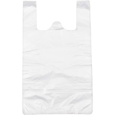 100PCS Large Plastic Singlet Shopping Carry Bags Reusable - image 1 of 4