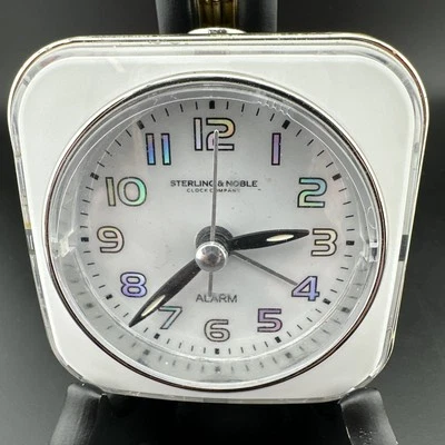Travel Clock Starling and Noble Analog Square "AA" - Image 1 of 4