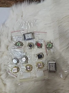 NWT womens fashion set of 12 assorted watch faces for beading or other crafts - Picture 1 of 9