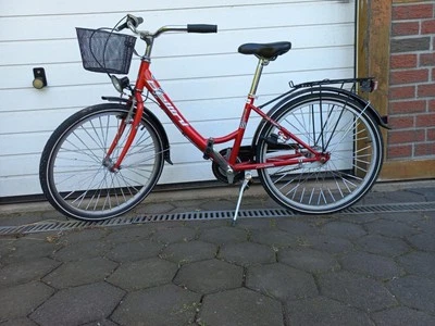 Rotes Höllander Fahrrad Von Der Marke Bellini - Bild 1 von 2