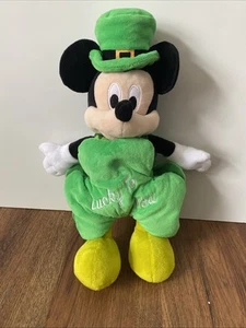 Disney Parks St. Patrick’s Day Mickey Mouse besticktes Kleeblatt Outfit & Mütze 13” - Bild 1 von 21