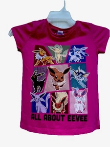 Pokémon Game Freack Kids T Shirt Graffic Size MP Pink Cartoons Short Sleeves - Picture 1 of 8