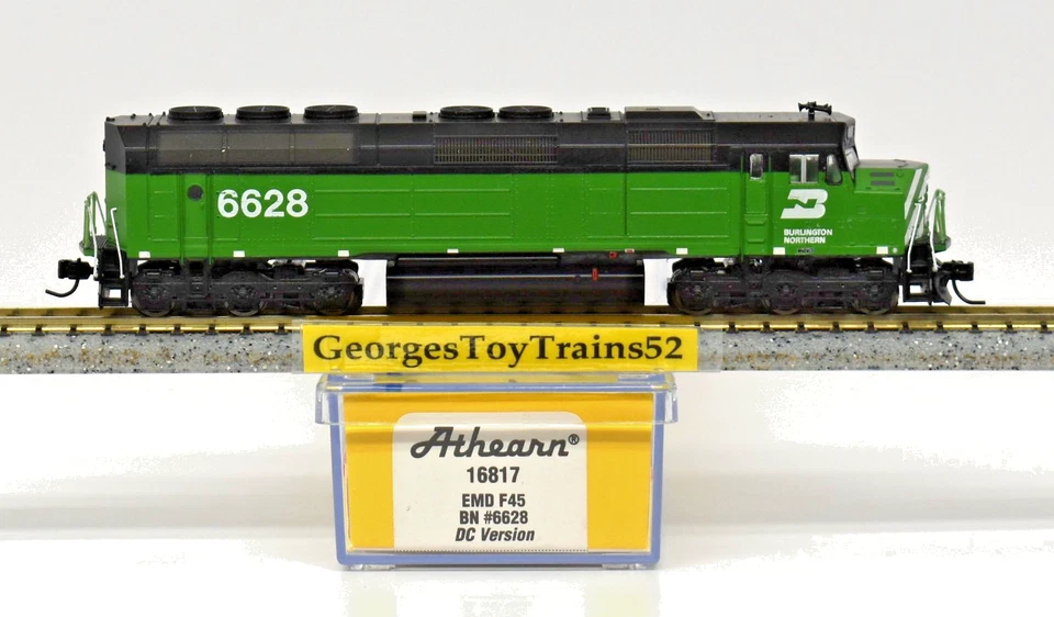 ATHEARN N GAUGE 1:160 #6628 BN BURLINGTON NORTHERN EMD F45 DIESEL DC 16817 LNIB - Image 1 of 4
