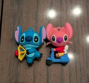 Lilo And Stitch Squishy Keychain Toys Disney Cupid Scooter - Bild 1 von 2