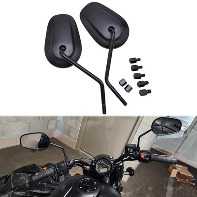 Espejos retrovisores de motocicleta de 8 mm y 10 mm para Indian Scout 60 Chieftain Bobber Foto 1 de 4