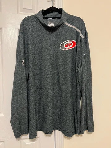 Fanatics Carolina Hurricanes CANES Authentic Pro 1/4 Zip pullover size Men's 3XL Cover
