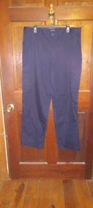 Navy Blue Work Pants By Blue.  Sixe 38 ~ Relaxed Fit - Picture 1 of 3