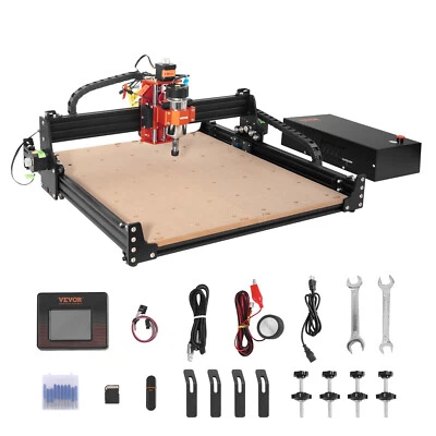 VEVOR Máquina de Grabado CNC Enrutador de 300W y 3 ejes con Control GRBL 40x40cm