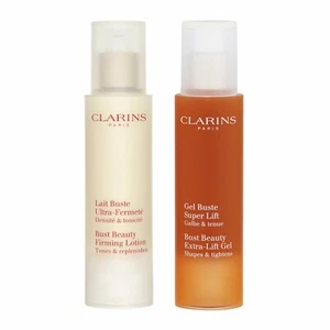 Clarins Bust Care Bundle Bust Beauty Firming Lotion + Extra-Lift Gel Tightens - Picture 1 of 3