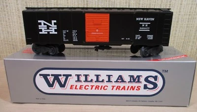 Williams Trains Freight Car 40’ Stock/Box Car #50 “New Haven” Black O Scale NEW - Image 1 of 4