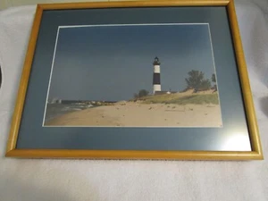 Lighthouse photo, framed - Picture 1 of 3