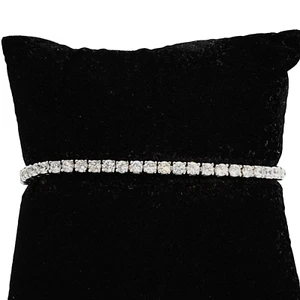 BRACCIALE VINTAGE TIPO TENNIS IN ARGENTO 925 CON ZIRCONI MADE IN ITALY - Foto 1 di 8