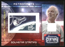 2010 Panini Century Astronauts Five Cent Stamp Mats #8 Rusty Schweickart /250