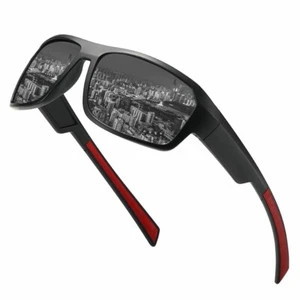 Lightweight Polarized Cycling Glasses UV400 Men's Sunglasses for Driving Hiking - Picture 1 of 16