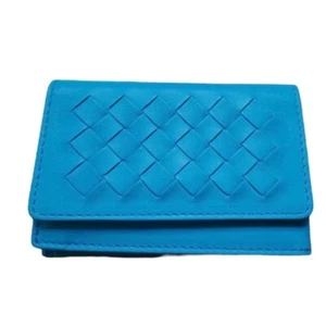 Estuche para tarjetas BOTTEGA VENETA cuero azul claro como nuevo estado [Usado] 100% auténtico  - Imagen 1 de 7