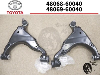 TOYOTA GENUINE 4Runner FJ Cruiser FRONT LOWER CONTROL ARM SET LH & RH New Japan - Image 1 of 4