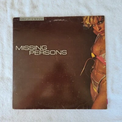 Missing Persons Mini LP  4 Songs. Words, Destination Unknown, Mental Hopscotch. - Image 1 of 4