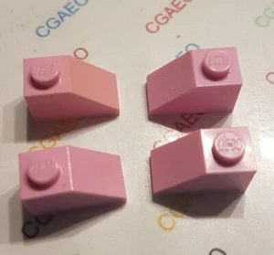 4 X Lego 3040 Slope 45 2 x 1 BRIGHT PINK - Imagen 1 de 1
