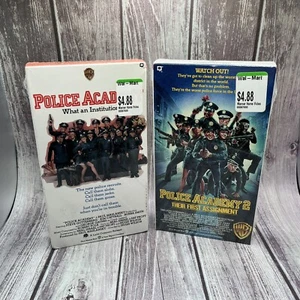 VINTAGE Neu Versiegelt Polizeiakademie & Polizeiakademie Teil 2 VHS Warner Kostenloser Versand - Bild 1 von 16