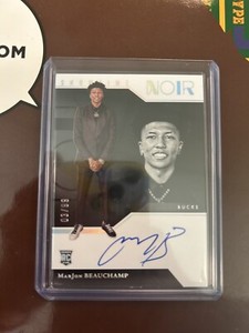 2022-2023 MarJon Beauchamp Noir Showtime Rookie Autograph 3/99