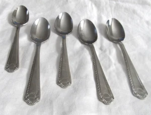 Wallace French Shell 5-TEASPOONS 6" Stainless Flatware - Picture 1 of 12