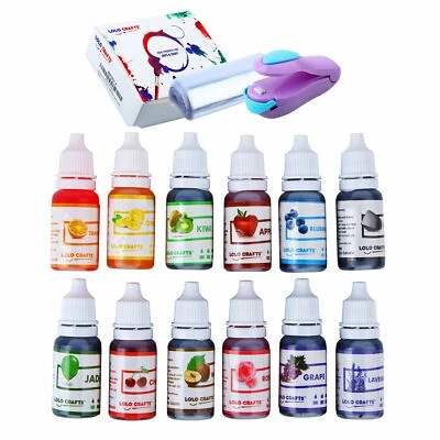 Bath Bomb Kit Colorants Bags - 12 Pack Colors Soap Dye Colorant, 30 Shrink Wrap - Image 1 of 4