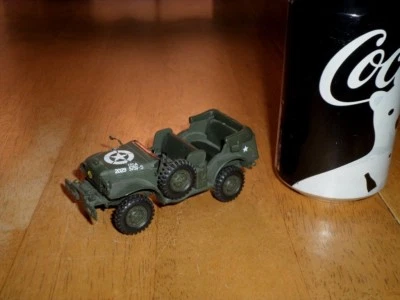 WW#2, EE. UU., DODGE JEEP, juguete de metal fundido a presión, escala 1/43, vintage Foto 1 de 4