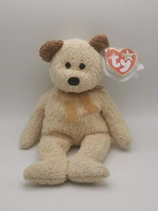 TY Beanie Babies Huggy The Bear With Tag Protector Retired 2000 Vintage Y2k - Picture 1 of 8