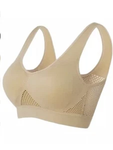 New Breathable Cool Liftup Air Bra Large Comfortable Mesh Sports Light Impact - Picture 1 of 6