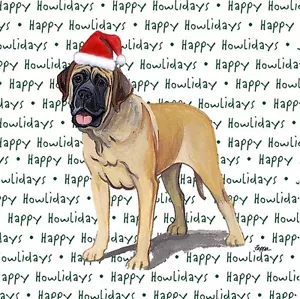 Sottobicchieri Mastino Tema Natale - Foto 1 di 1