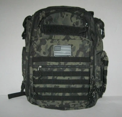 Nueva Mochila Bolsa de Pañales Camuflada Estilo Militar con Cambiador Foto 1 de 4