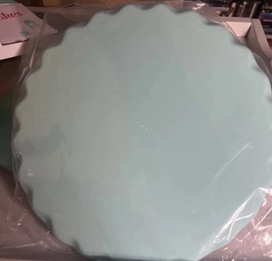 Brand New Cake Stand with Base NIB Turquoise Color Still In Box Never Used - Bild 1 von 6