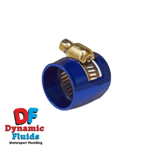 (AN10) -10 20 mm abrazadera de manguera acabado azul - Imagen 1 de 1