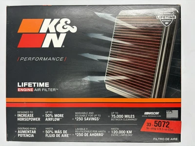 K&N 33-5072 Lifetime Engine Air Filter - 2018-2022 Honda Accord L4-1.5L - Image 1 of 4