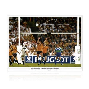 Jonny Wilkinson signiertes England Rugby Foto: The Drop-Kick (mit Text) - Bild 1 von 4
