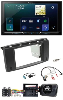 Pioneer Lenkrad Bluetooth USB 2DIN DAB Autoradio für Mercedes SLK 08-11 R171 - Bild 1 von 4