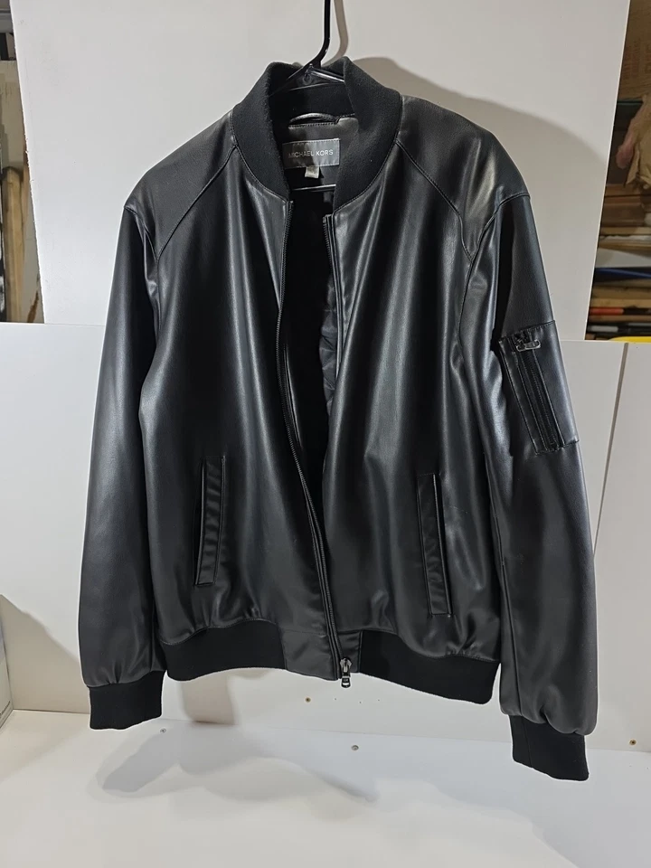 michael kors moto jacket mens large - Image 1 of 2
