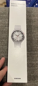 Samsung Galaxy Watch 6 Classic Stainless Steel Smartwatch 47mm BT Silver NEW (H) - Zdjęcie 1 z 4