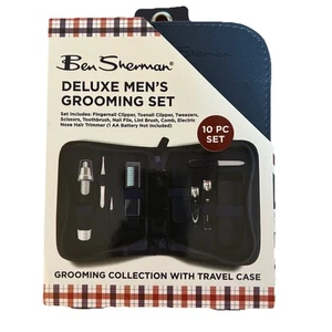 Juego de cortaúñas para hombre, kit de aseo de lujo de 10 piezas para hombre - Incluye Travel C - Imagen 1 de 4