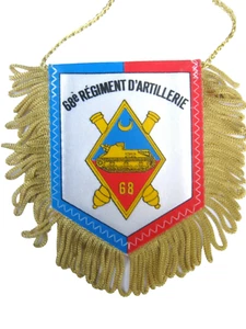 FANION BI FACE 6° DLB ARTILLERIE 68° RA BELIGNIEUX 10CM X 8CM HORS FRANGES - Picture 1 of 2