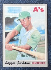 Reggie Jackson - 1970 Topps Set-Break #140 Oakland A's CENTERED