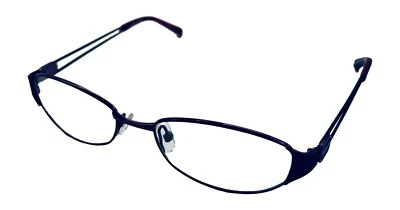 Marco de gafas de metal ovalado Jones New York Ophthalmic para mujer, ciruela J458 51 mm Foto 1 de 4