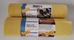 2 Ente Easy Liner Ringelblume gelb nicht klebend 12x9 Fuß NEU Menge zwei Rollen - Bild 1 von 2